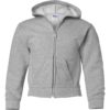 Youth Full Zip Hooded Sweatshirt