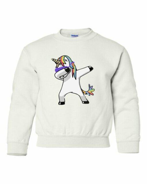 UNICORN DAB - Cotton Ouaté Col Rond (Unisexe) Pour Enfant