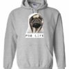 PUG LIFE  - Cotton Ouaté Kangourou (Unisexe) Pour Adulte