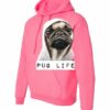 PUG LIFE  - Cotton Ouaté Kangourou (Unisexe) Pour Adulte