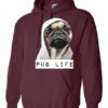 PUG LIFE  - Cotton Ouaté Kangourou (Unisexe) Pour Adulte