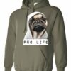 PUG LIFE  - Cotton Ouaté Kangourou (Unisexe) Pour Adulte