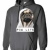 PUG LIFE  - Cotton Ouaté Kangourou (Unisexe) Pour Adulte