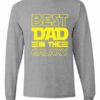 BEST DAD IN THE GALAXY  - T-shirt Manche Long Col Rond Pour Adultes