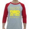 BEST DAD IN THE GALAXY  - Adult Baseball Tee 3/4 Sleeve