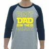 BEST DAD IN THE GALAXY  - Adult Baseball Tee 3/4 Sleeve