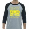 BEST DAD IN THE GALAXY  - Adult Baseball Tee 3/4 Sleeve