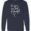 BE YOUR OWN KIND OF BEAUTIFUL  - Adult Long Sleeve Round-neck T-shirt