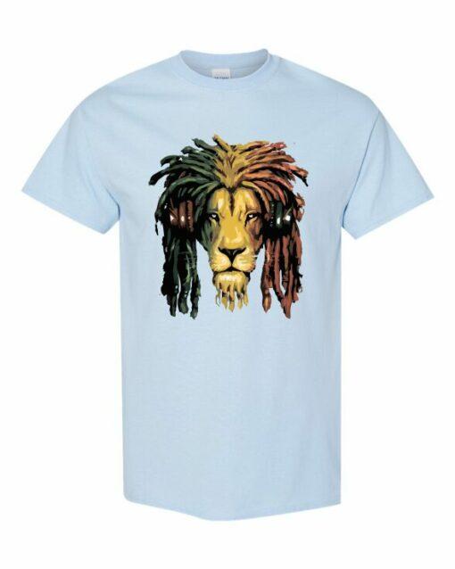 RASTA LION  - T-shirt Col Rond Pour Adultes