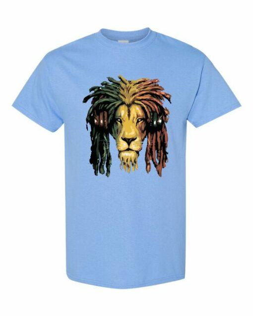 RASTA LION  - T-shirt Col Rond Pour Adultes