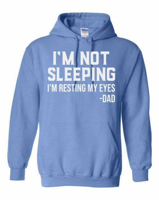 IM NOT SLEEPING IM RESTING MY EYES  - Adult Hooded Sweatshirt (Unisex)