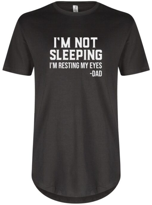 IM NOT SLEEPING IM RESTING MY EYES  - UCXX Adult Long T-Shirt