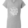 WORLD GREATEST MOM - Women's V-neck T-shirt