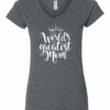 WORLD GREATEST MOM - Women's V-neck T-shirt