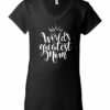 WORLD GREATEST MOM - Women's V-neck T-shirt