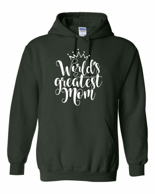 WORLD GREATEST MOM  - Adult Hooded Sweatshirt (Unisex)
