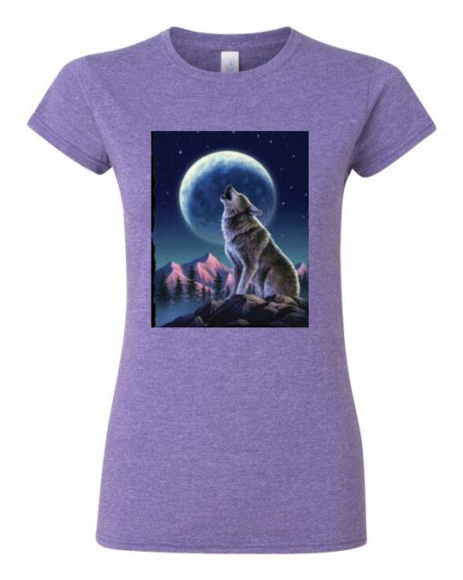 WOLF  - T-shirt Col Rond Pour Femmes
