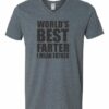 WORLD BEST FARTER I MEAN FATHER  - T-shirt Col V Pour Adultes