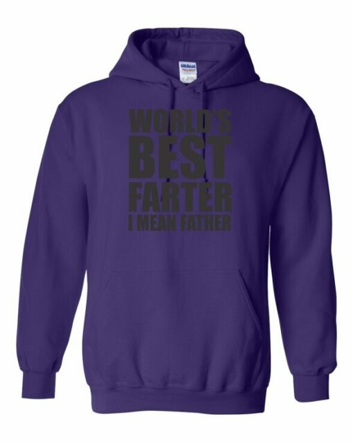 WORLD BEST FARTER I MEAN FATHER  - Adult Hooded Sweatshirt (Unisex)