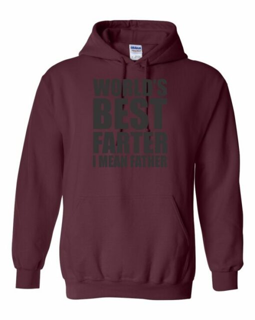 WORLD BEST FARTER I MEAN FATHER  - Adult Hooded Sweatshirt (Unisex)