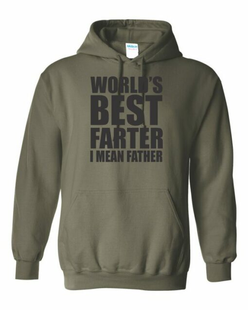 WORLD BEST FARTER I MEAN FATHER  - Adult Hooded Sweatshirt (Unisex)