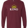 KING  - Adult Long Sleeve Round-neck T-shirt