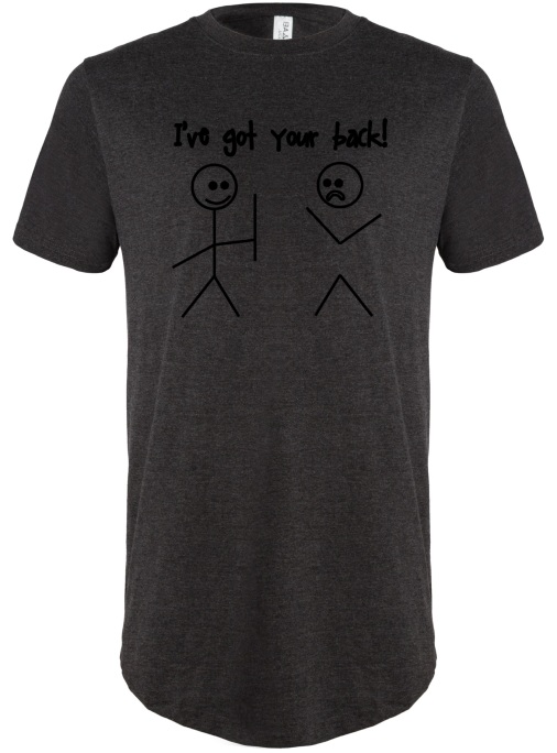 IVE GOT YOUR BACK - UCXX Adult Long T-Shirt | T-Shirt Time