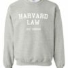 HAVARD LAW  - Adult Crew Neck Sweatshirt (Unisex)