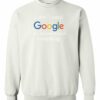 I DONT NEED GOOGLE MY HUSBAND  KNOWS EVERYTHING  - Adult Crew Neck Sweatshirt (Unisex)