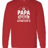 CE PAPA GENIAL APPARTIENT A  - T-shirt Manche Long Col Rond Pour Adultes