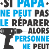 SI PAPA NE PEUT PAS LE REPARER  - UCXX Adult Long T-Shirt