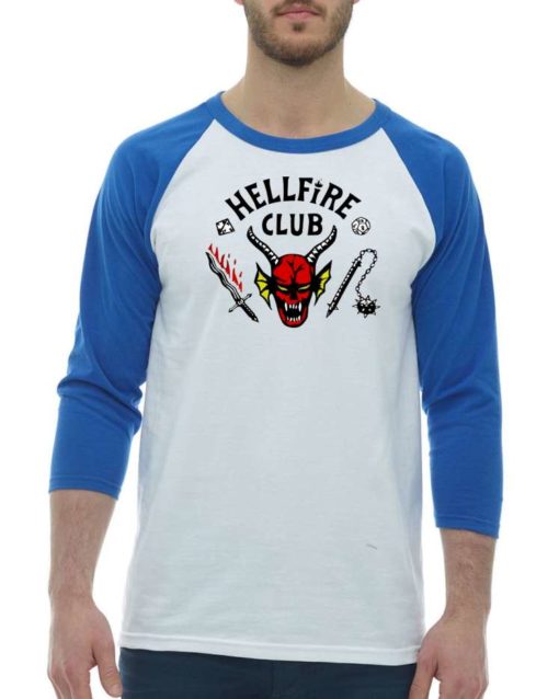 HELLFIRE CLUB - Adult Baseball Tee 3/4 Sleeve