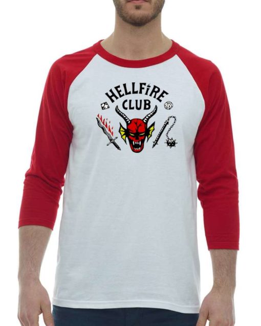 HELLFIRE CLUB - Adult Baseball Tee 3/4 Sleeve