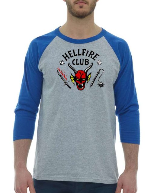 HELLFIRE CLUB - Adult Baseball Tee 3/4 Sleeve