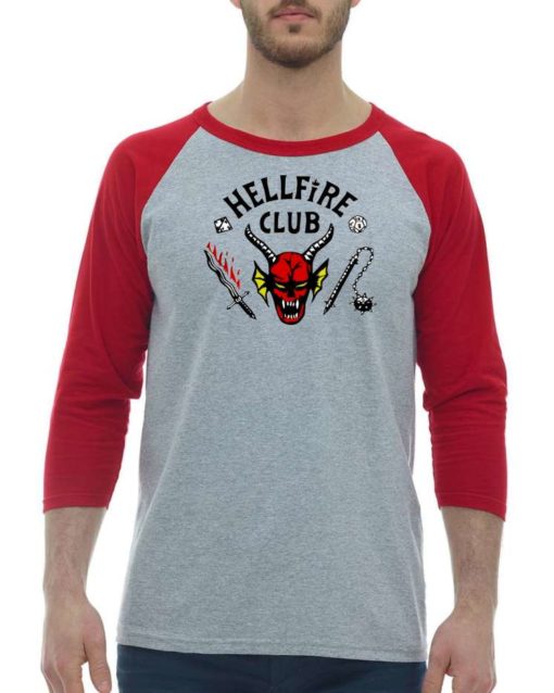 HELLFIRE CLUB - Adult Baseball Tee 3/4 Sleeve