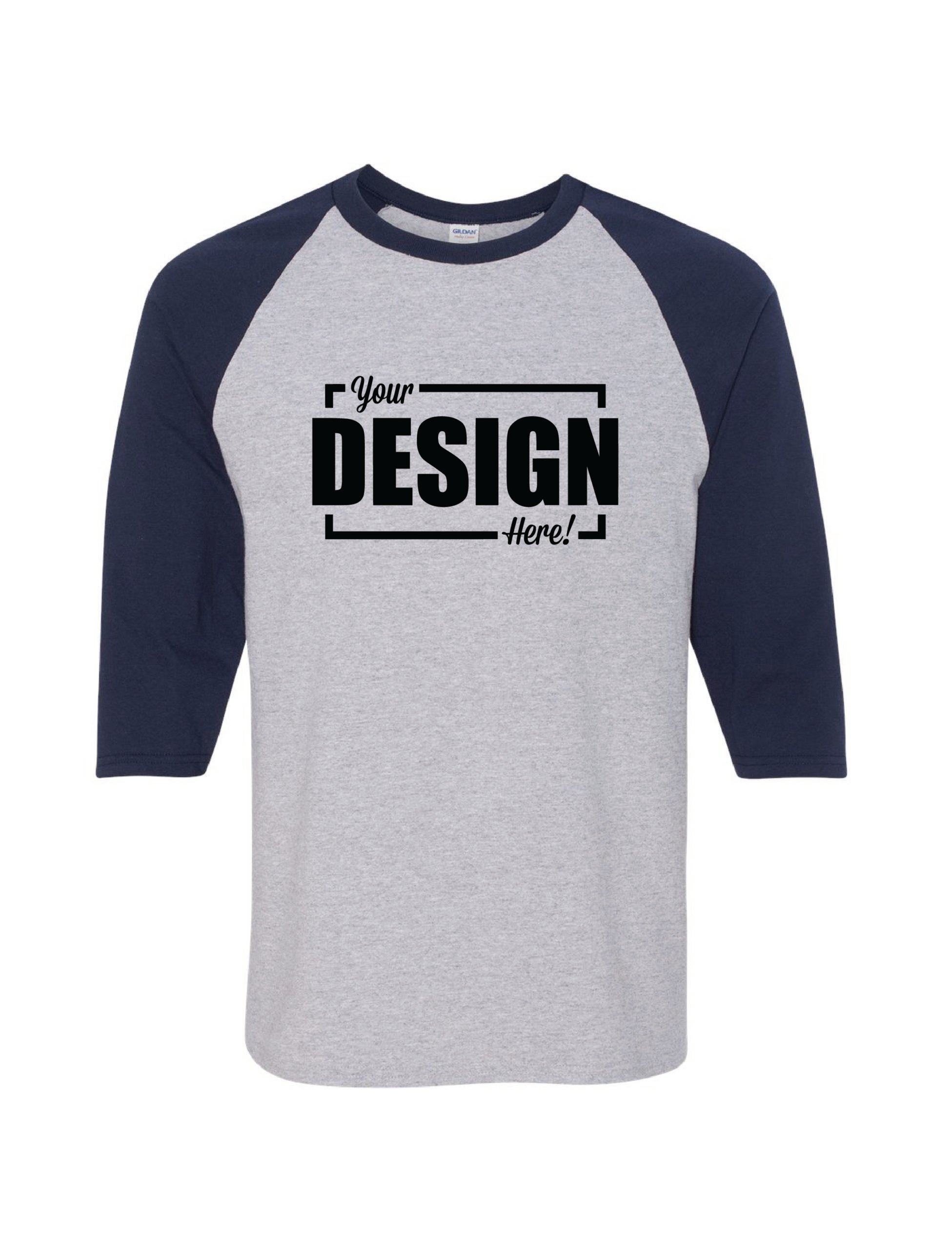 Adult Baseball Tee 3/4 Sleeve