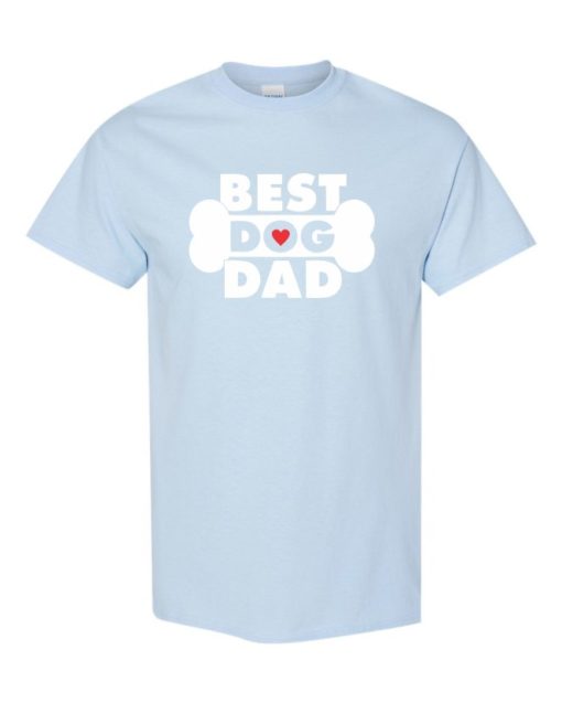 BEST DOG DAD - Adult Round-neck T-shirt