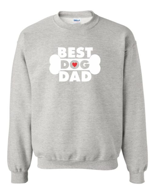 BEST DOG DAD - Cotton Ouaté Col Rond (Unisexe) Pour Adultes