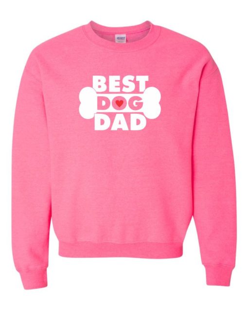 BEST DOG DAD - Cotton Ouaté Col Rond (Unisexe) Pour Adultes