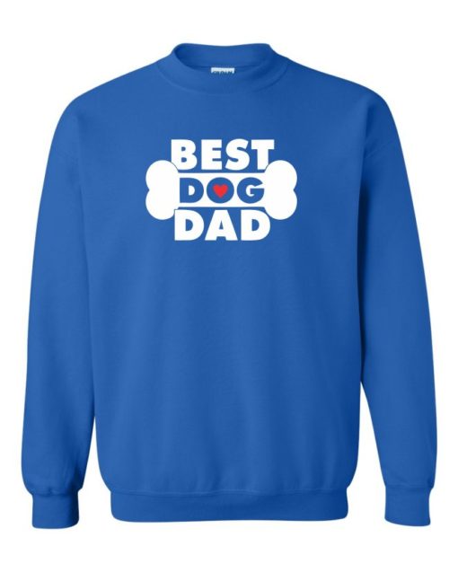 BEST DOG DAD - Cotton Ouaté Col Rond (Unisexe) Pour Adultes