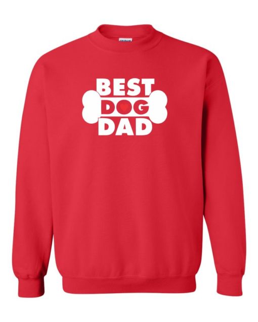 BEST DOG DAD - Cotton Ouaté Col Rond (Unisexe) Pour Adultes