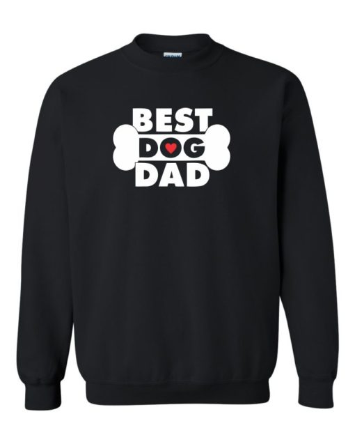 BEST DOG DAD - Cotton Ouaté Col Rond (Unisexe) Pour Adultes