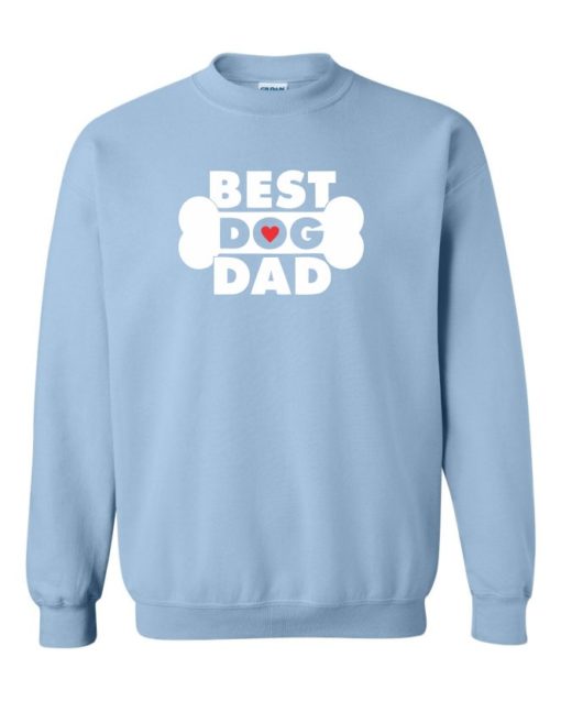 BEST DOG DAD - Cotton Ouaté Col Rond (Unisexe) Pour Adultes