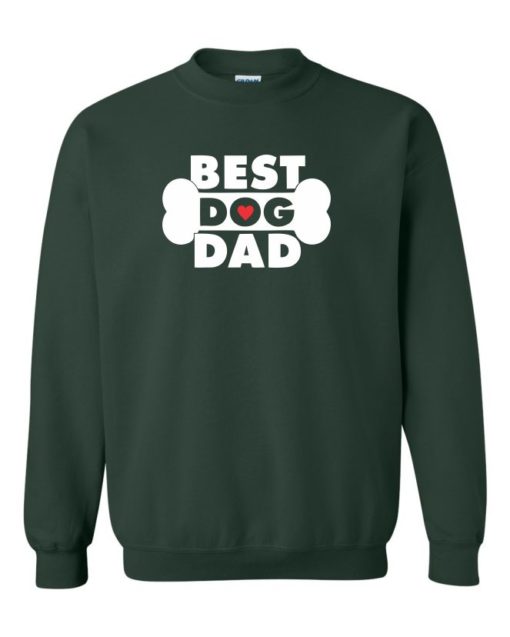 BEST DOG DAD - Cotton Ouaté Col Rond (Unisexe) Pour Adultes