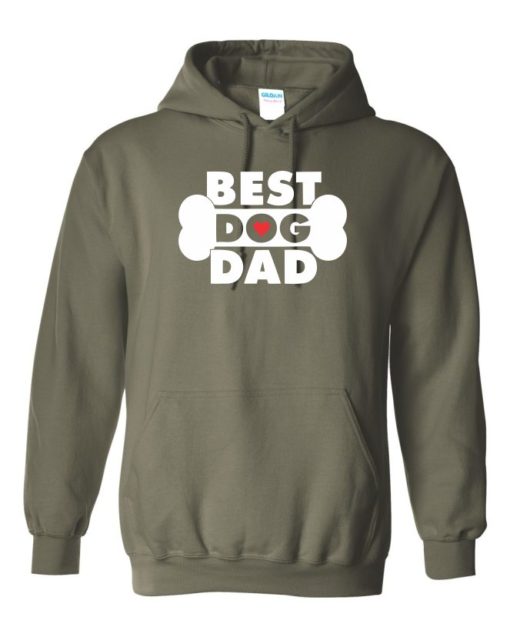 BEST DOG DAD - Cotton Ouaté Kangourou (Unisexe) Pour Adulte