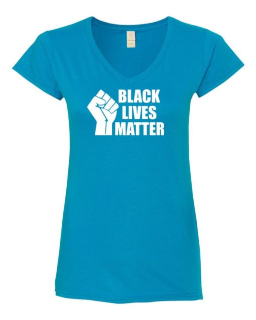 BLACK LIVES MATTER - Women's V-neck T-shirt