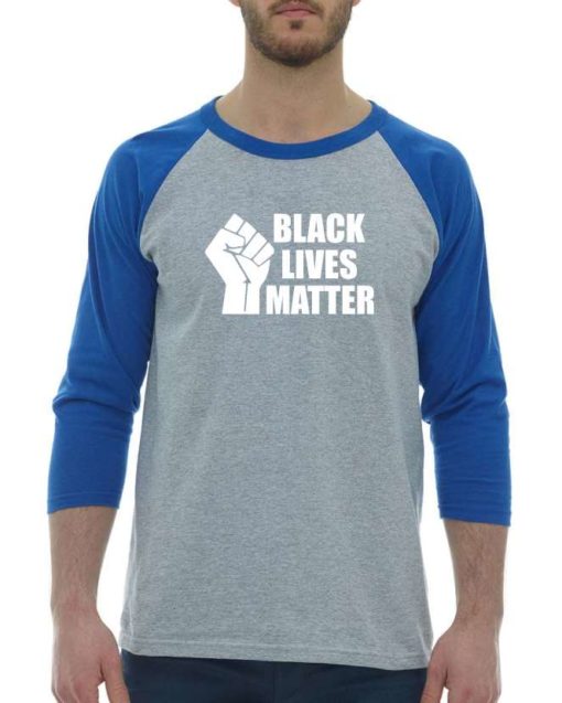 BLACK LIVES MATTER - Adult Baseball Tee 3/4 Sleeve