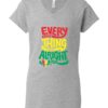 EVERY LITTLE THING IS GONNA BE ALRIGHT - Women's V-neck T-shirt