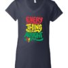 EVERY LITTLE THING IS GONNA BE ALRIGHT - Women's V-neck T-shirt