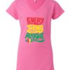 EVERY LITTLE THING IS GONNA BE ALRIGHT - Women's V-neck T-shirt